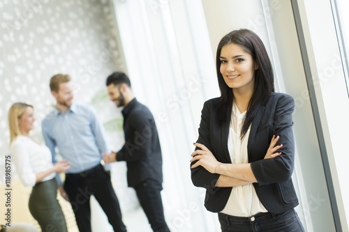 Young business people in th...