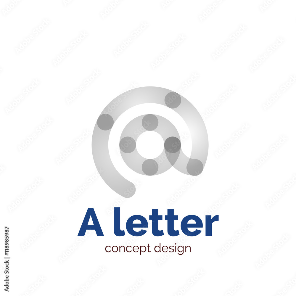 Vector modern minimalistic letter concept logo Vector modern minimalistic letter concept logo
