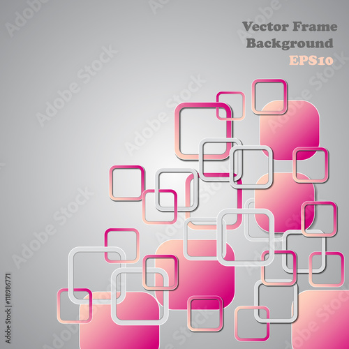Background polygons cut paper- design template. Vector illustrat