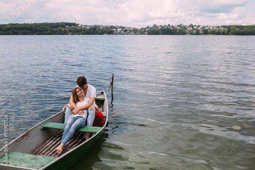 Couple in boat