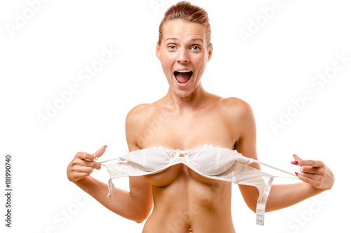 Bild auf Leinwand Vivacious mischievous nude woman
