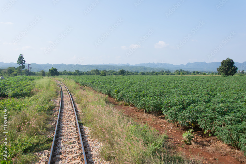 Railway,Thailand. It is classical railway.