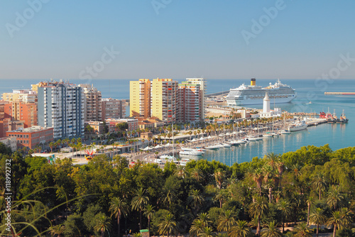 Sea port city. Malaga, Spain © photobeginner