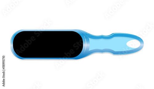 Grater for a pedicure. vector, isolated.