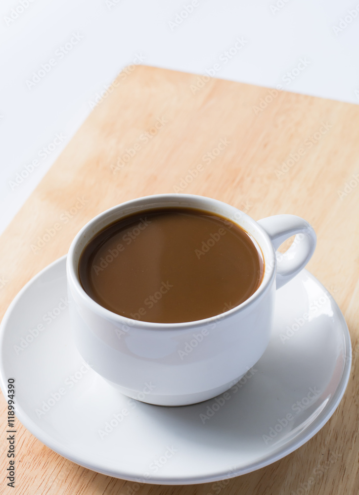 Cup of Coffee on Wooden