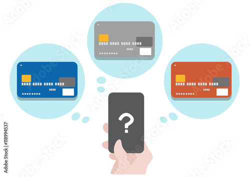 Selection of a credit card