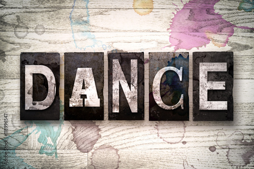фотографія Dance Concept Metal Letterpress Type