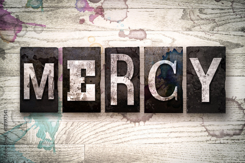 Mercy Concept Metal Letterpress Type photo