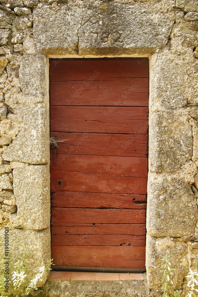 Porte d'entrée d'un mas cévenol, Cévennes