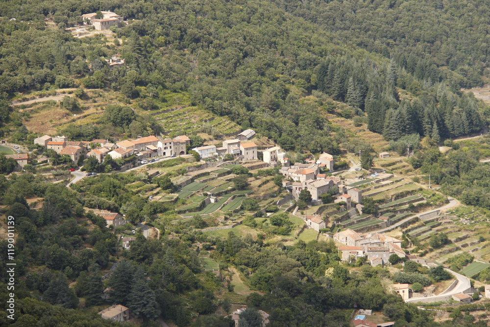 Village de montagne dans les Cévennes