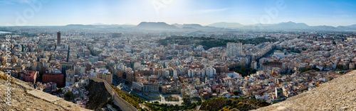 Panoramic view of Alicante city, Spain