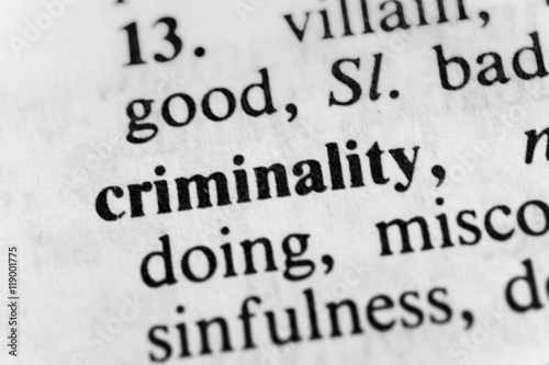 Εκτύπωση καμβά Criminality