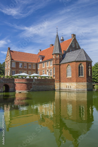 Burg Hulshoff with reflection in the water near Havixbeck photo