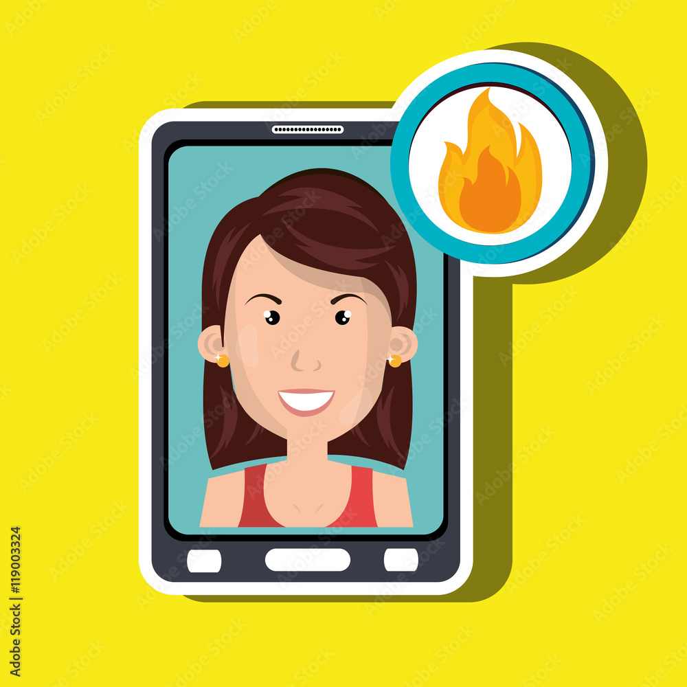 woman smartphone secure vector illustration eps 10 woman smartphone secure vector illustration eps 10