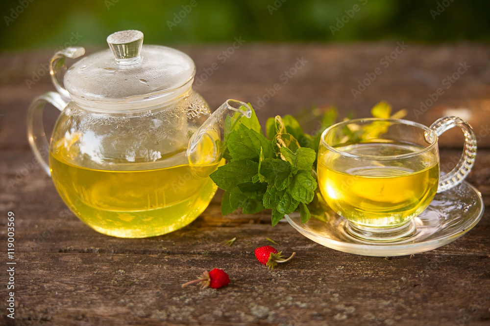 green tea in beautiful cup green tea in beautiful cup