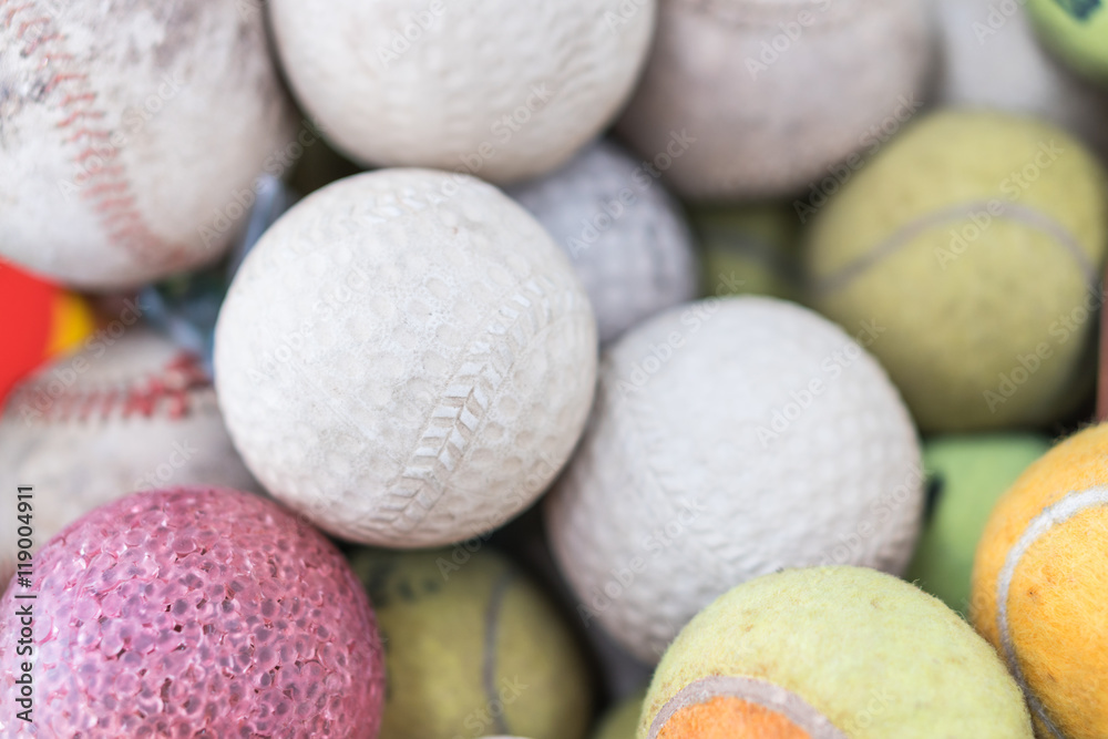 Large Stack of many baseballs. Great Baseball background Large Stack of many baseballs. Great Baseball background