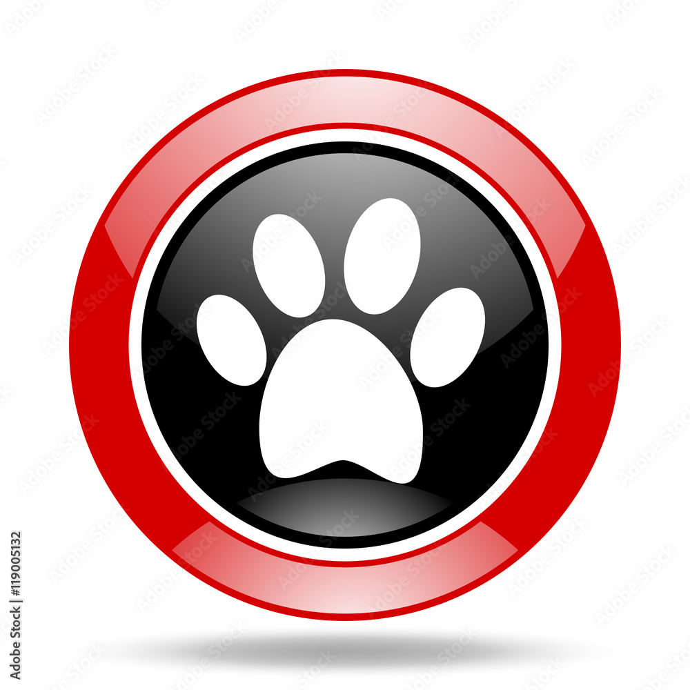 foot red and black web glossy round icon foot red and black web glossy round icon