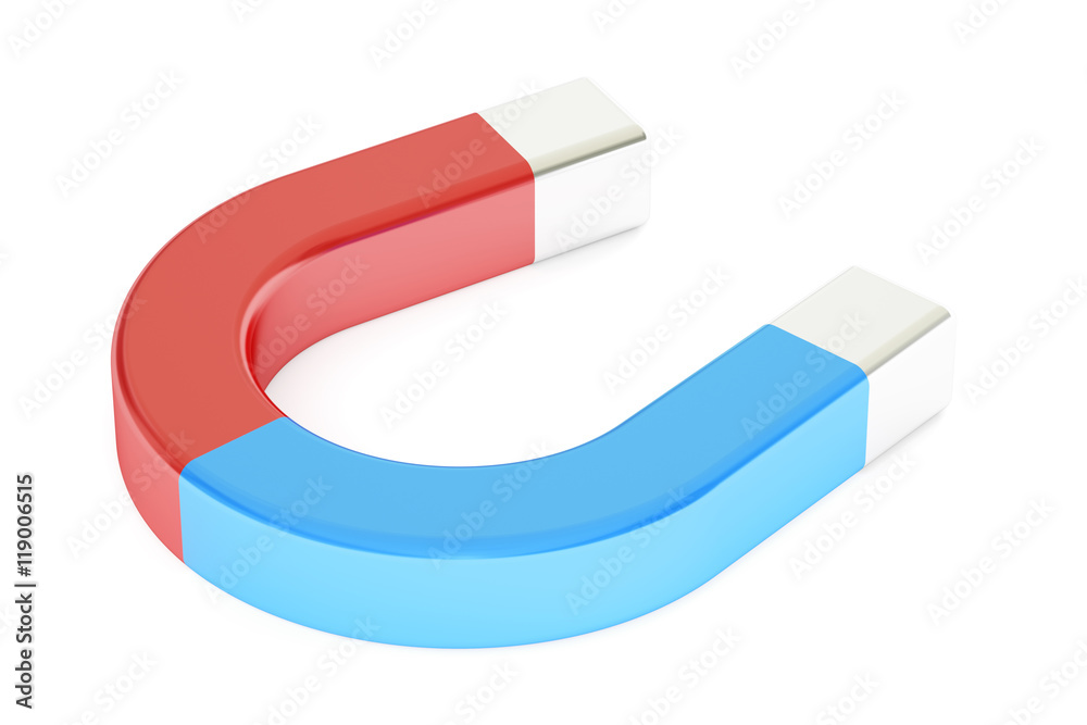 Magnet, 3D rendering Magnet, 3D rendering