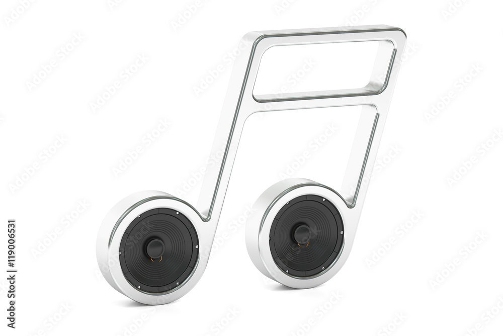 Fototapeta premium music concept, 3D rendering