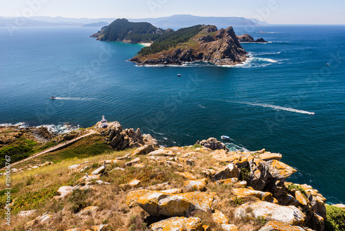 South Island from Faro Island, National Park Maritime-Terrestrial of the Atlantic Islands, Galicia (Spain) photo