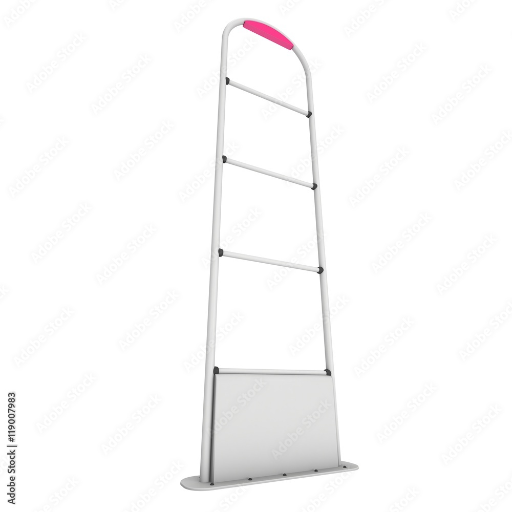 3D shoplifter scanner isolated on white 3D shoplifter scanner isolated on white