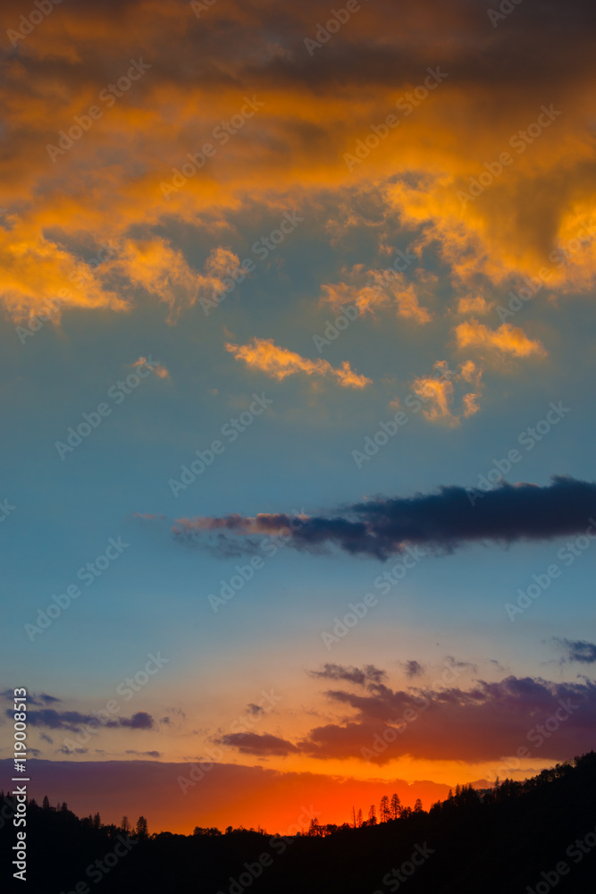 Fototapeta premium Sunset Background Vertical Composition