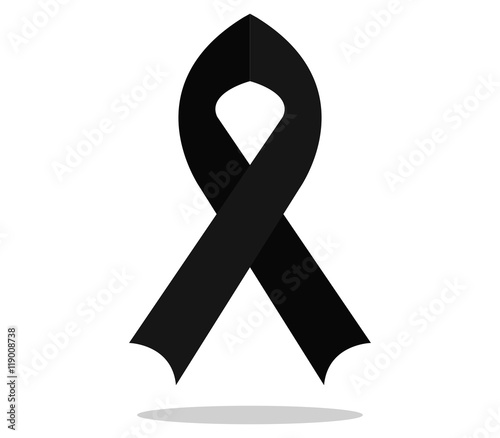 black ribbon for mourning