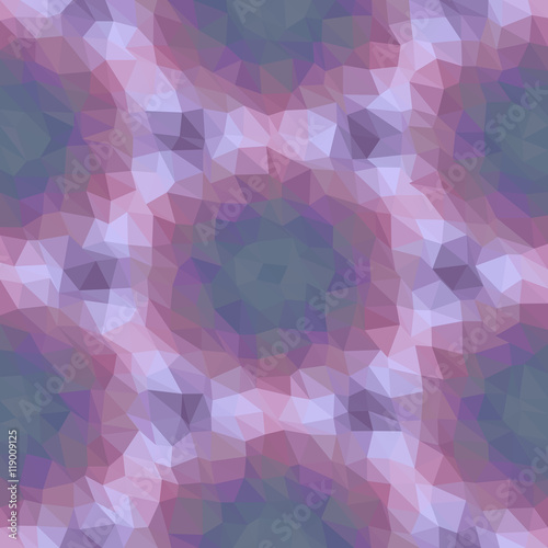 Kaleidoscopic low poly triangle style vector mosaic background