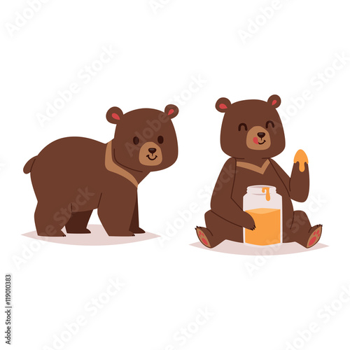 Cartoon bear vector haracter