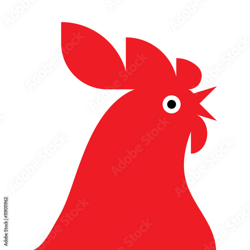 red rooster Mascot