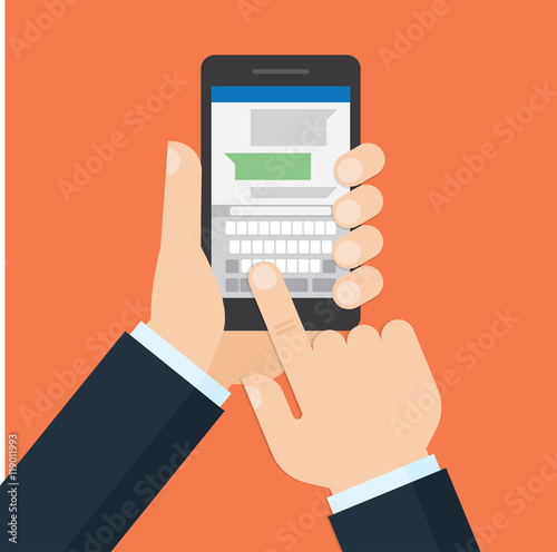 chatting sms app template bubbles