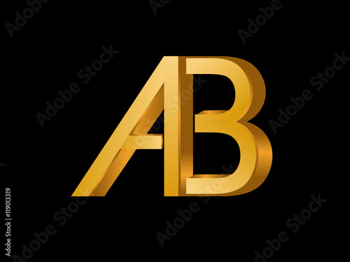 AB Initial Logo for your startup venture