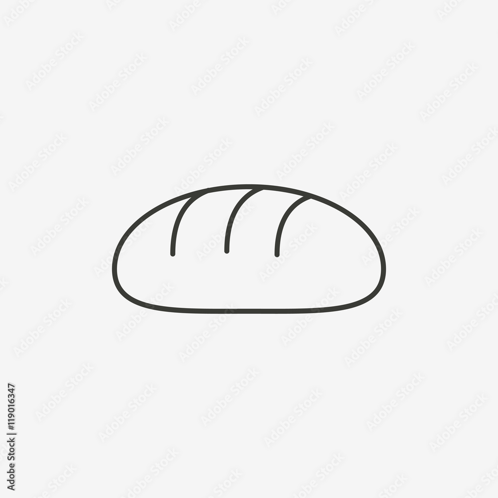 bread outline icon