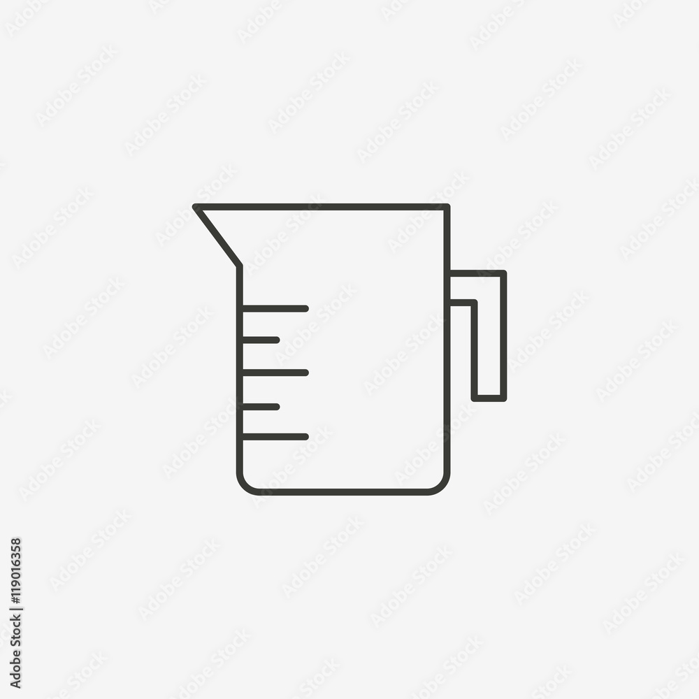 measuring jug icon measuring jug icon