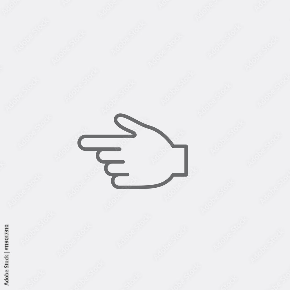 finger outline icon finger outline icon
