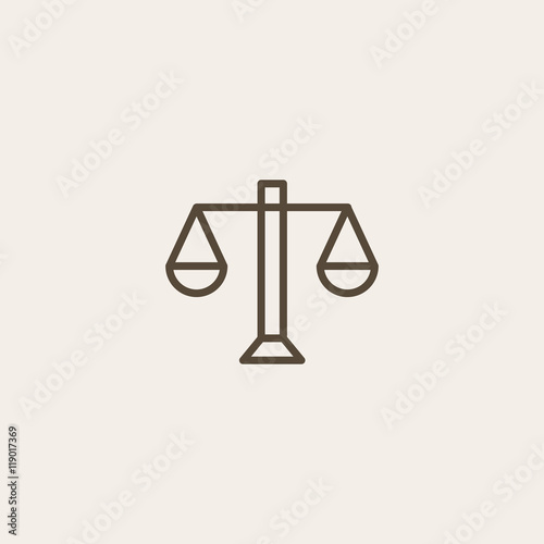 Justice scale icon