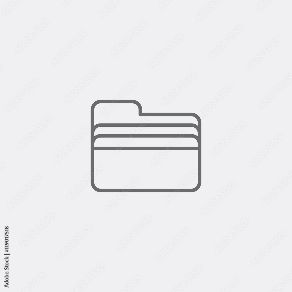 folder outline icon folder outline icon