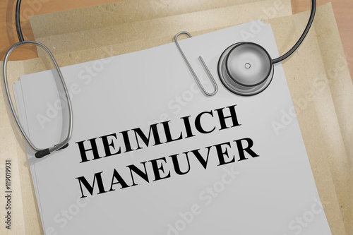 Heimlich Maneuver - medical concept photo