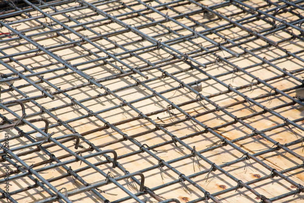 wire mesh steel on floor at construction site wire mesh steel on floor at construction site
