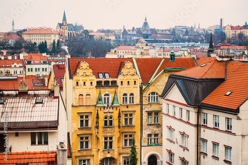 Ancient buildings in Prague, Czech Republic