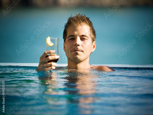 Man at the pool