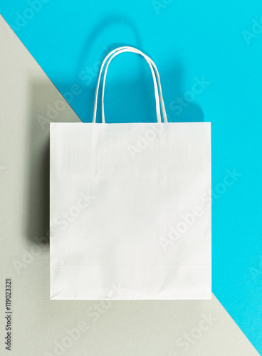 white paper shopping bag