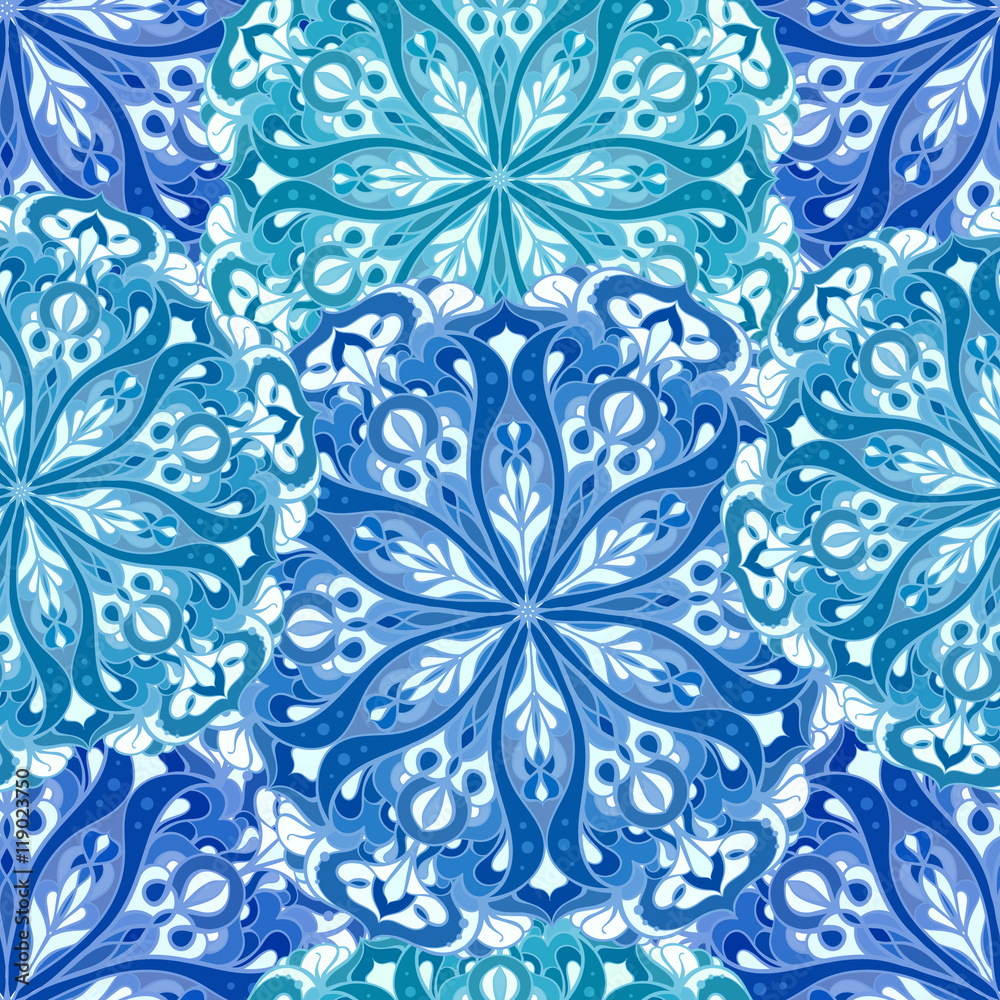 Ethnic decorative ornamental seamless pattern