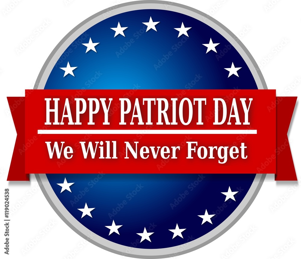 patriot day USA September 11 flag banner on illustration on white background patriot day USA September 11 flag banner on illustration on white background