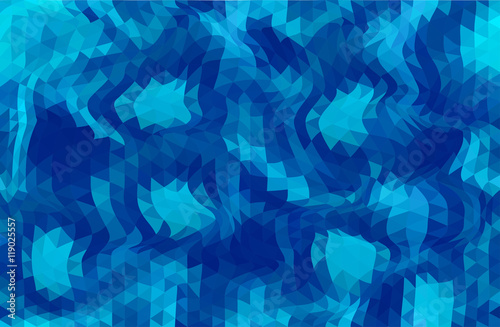 blue abstract bacground from distort triangles