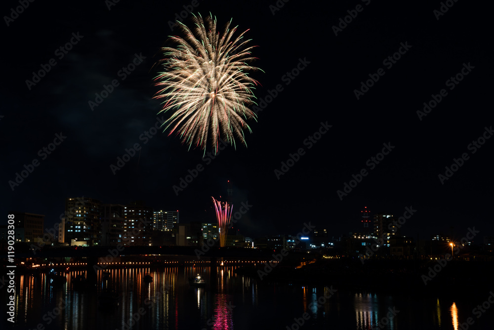 Kano River fireworks display / Numazu summer festival