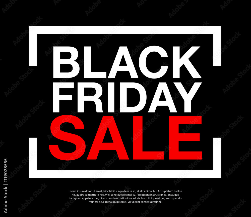 Black Friday Sale Label Sign for WEB or Print Black Friday Sale Label Sign for WEB or Print