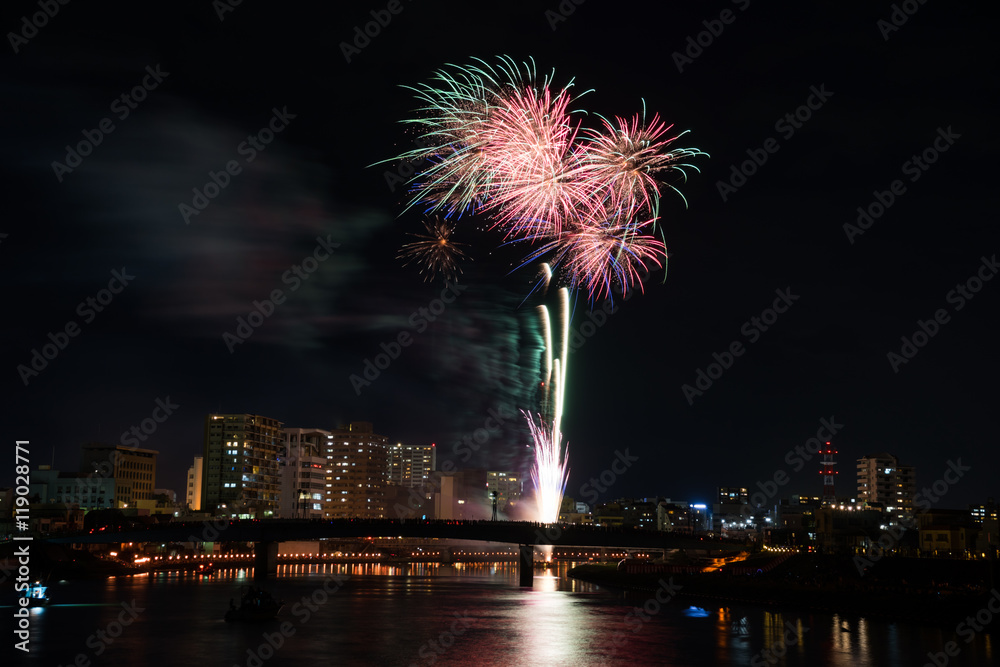 Kano River fireworks display / Numazu summer festival