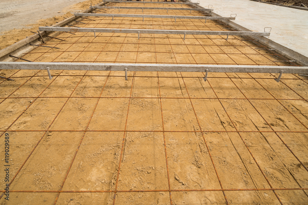 Fototapeta premium Preparing for structure of the road.