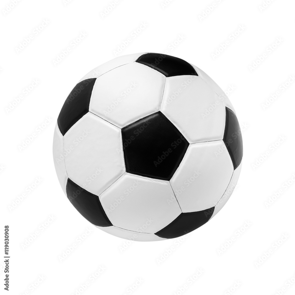 soccer ball closeup image. soccer ball on isolated.